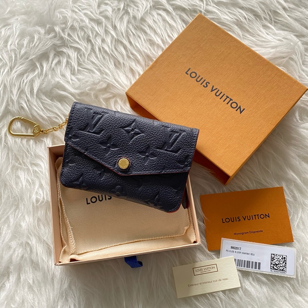 Louis Vuitton Black Monogram Empreinte Key & Card Holder